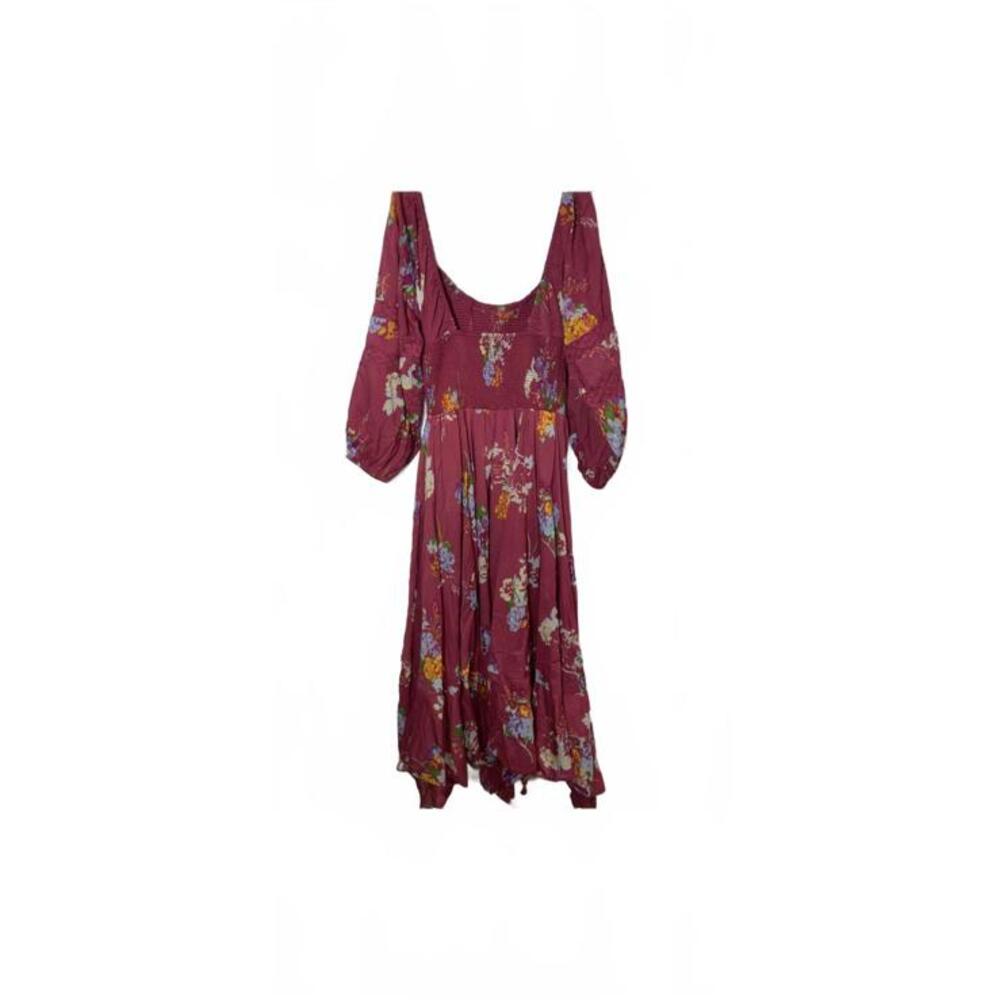 Free People Dress Women's Small Long Sleeve Floral Bohemian Prarie Cottagecore - Picture 3 of 9